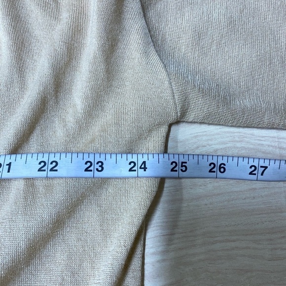 Wolford Wool Silk Beige Open Front Cardigan Sweater Size XS - Picture 4 of 5